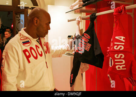 Célèbre boxeur américain Mike Tyson s'est rendue à Moscou.(Image Crédit : © PhotoXpress/ZUMA Press) RESTRICTIONS : l'Amérique du Nord et du sud de l'homme SEULEMENT ! Banque D'Images