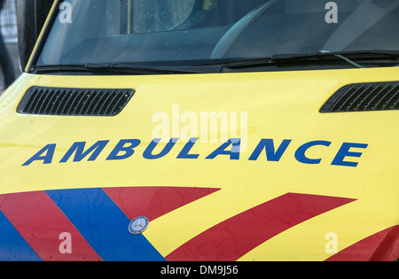 Ambulance in close up Banque D'Images