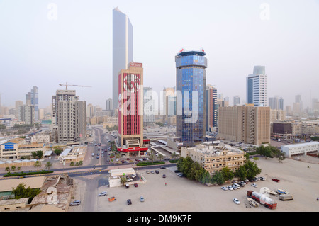 Centre-ville, la ville de Koweït, péninsule arabique, l'Asie occidentale Banque D'Images