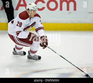 Sep 16, 2009 - Anaheim, Californie, États-Unis - Phoenix Coyotes LAURI KORPIKOSKI aile gauche à Anaheim, l'avant-saison de hockey. (Crédit : © Mark Avery/ZUMA Press) Banque D'Images