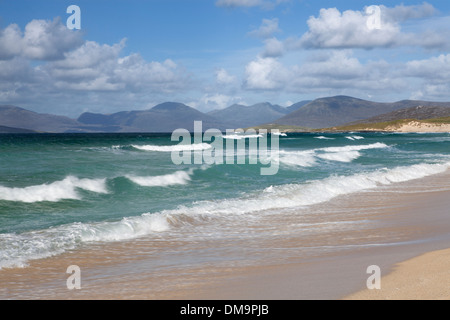 Isle of Harris littoral près de Borve, Hébrides extérieures, en Écosse Banque D'Images
