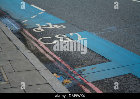 Le CS2 Autoroute de Cycle dans l'Est de Londres, UK Banque D'Images