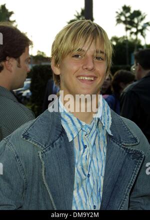 Le 9 décembre 2001 - Hollywood, Californie, USA - Aaron Carter.JIMMY NEUTRON : BOY GENIUS - PREMIÈRE MONDIALE.LES STUDIOS PARAMOUNT, à Hollywood, CA.Le 09 décembre 2001. NINA PROMMER/ 2001 K23590NP (D)(Image Crédit : © Globe Photos/ZUMAPRESS.com) Banque D'Images