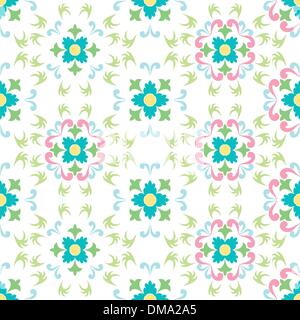 Motif fleurs transparente isolé sur fond blanc Illustration de Vecteur