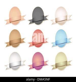 Étiquettes dans différentes couleurs3 Illustration de Vecteur