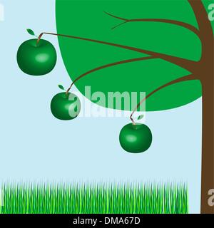 pommier Illustration de Vecteur