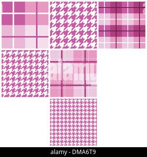 Motif transparent rose collection Illustration de Vecteur