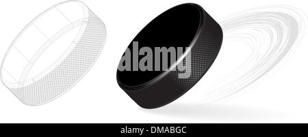 Rondelle de hockey Illustration de Vecteur