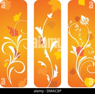 Bannières automne Illustration de Vecteur