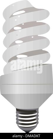 Lampe à économie d'illustration réaliste eco Illustration de Vecteur