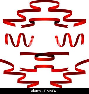 Illustration réaliste le jeu bow, ruban - vector Illustration de Vecteur