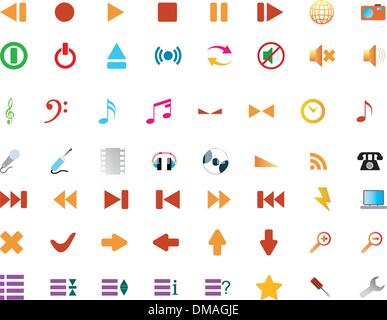 icônes Web Illustration de Vecteur