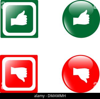 Haut Bas boutons brillant scénario. Illustration de Vecteur