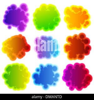 Collection de bulles colorées. EPS 8 Illustration de Vecteur