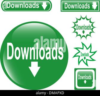 Télécharger bouton Web Illustration de Vecteur