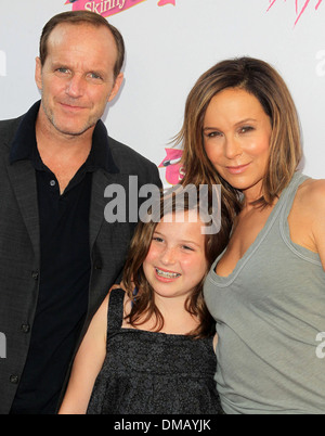 Clark Gregg Jennifer Gray Stella Gregg 25e anniversaire de Lionsgate's 'Dirty Dancing' au Grauman's Chinese Theatre Hollywood Banque D'Images