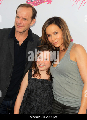 Clark Gregg Jennifer Gray Stella Gregg 25e anniversaire de Lionsgate's 'Dirty Dancing' au Grauman's Chinese Theatre Hollywood Banque D'Images