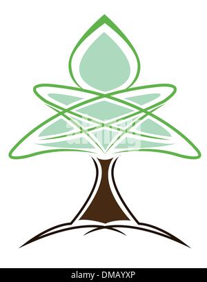 Grand arbre abstrait Illustration de Vecteur