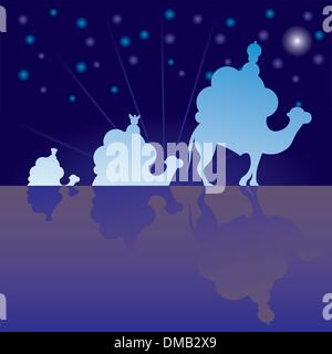 Cartoon vector illustration silhouette sages Illustration de Vecteur