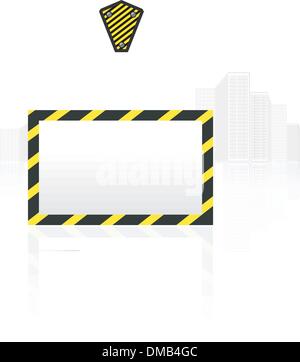 Crochet de grue avec blank poster Illustration de Vecteur