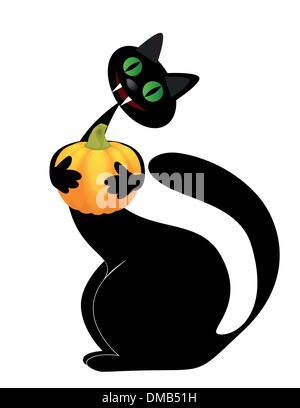 Chat noir Halloween Illustration de Vecteur