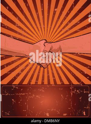 La conception de la Fête du travail avec workerΓÇÖs han Illustration de Vecteur