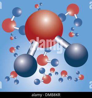 Formule de l’eau Illustration de Vecteur