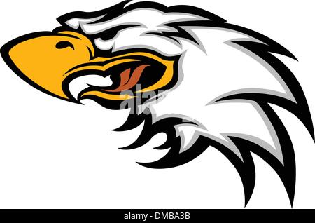 Mascotte Eagle Head Vector Graphic Illustration de Vecteur