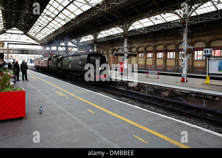 Tangmere 34067 pays de l'ouest en passant par le moteur de la Station 2013 Preston Banque D'Images