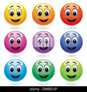 sourire de boules Illustration de Vecteur