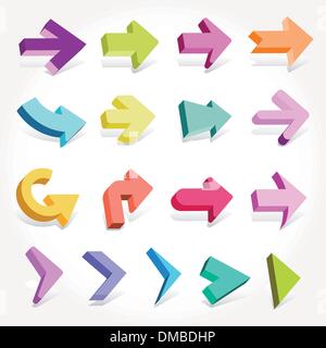 Jeu de flèches vectorielles Illustration de Vecteur