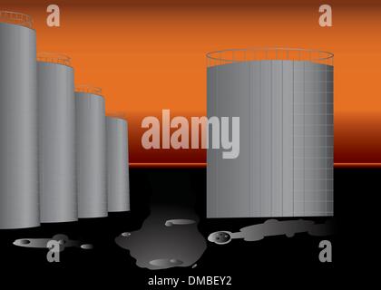 Base d’huile Illustration de Vecteur