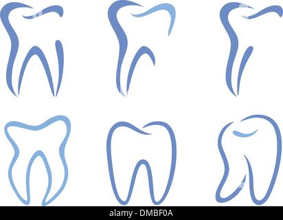dents de vecteur Illustration de Vecteur