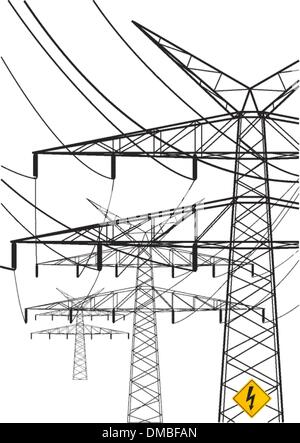 ligne électrique Illustration de Vecteur