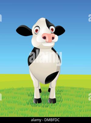 Personnage de vache Illustration de Vecteur