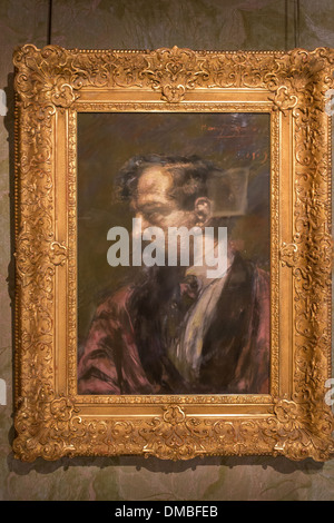 PORTRAIT DE CLAUDE DEBUSSY (1862-1918), compositeur français, Claude Debussy MUSÉE DANS LA MAISON DE SA NAISSANCE, SSAINT-GERMAIN-EN-LAYE, Yvelines (78), FRANCE Banque D'Images