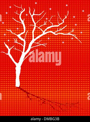 Saison Hiver tree Illustration de Vecteur