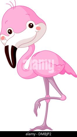 Fun zoo. Flamingo Illustration de Vecteur