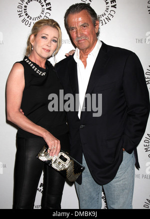 Melody Thomas Scott et Eric Braeden l 'Young & Restless' célébrer 10 000 épisodes au Paley Center for Media Los Angeles Banque D'Images