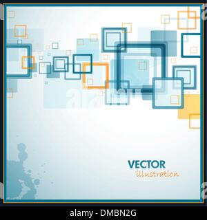 Les carrés colorés Abstract Vector Background Illustration de Vecteur