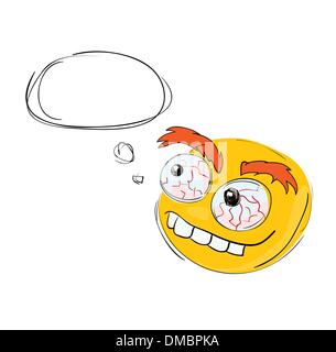 Funny Cartoon Face Illustration de Vecteur