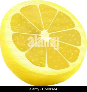 tranche de citron Illustration de Vecteur