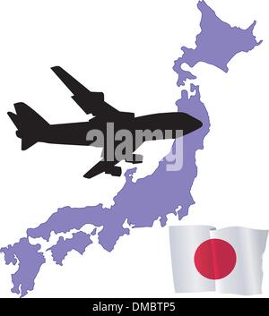 Fly me to the Japon Illustration de Vecteur