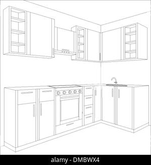 Projet de cuisine Illustration de Vecteur