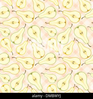 Motif poires transparente Illustration de Vecteur