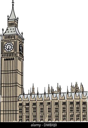 Big Ben à Londres Illustration de Vecteur