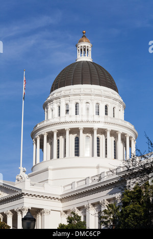 California State House et Capitol Building, Sacramento, CA Banque D'Images