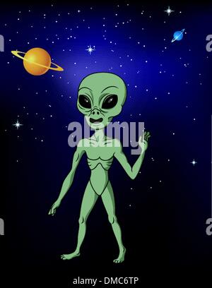 Alien Illustration de Vecteur
