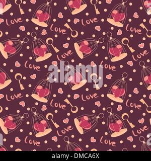 Transparente motif coeurs saint valentin Illustration de Vecteur