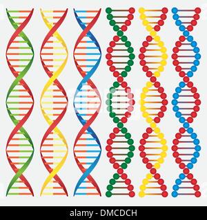 Molécules d'ADN. Illustration de Vecteur
